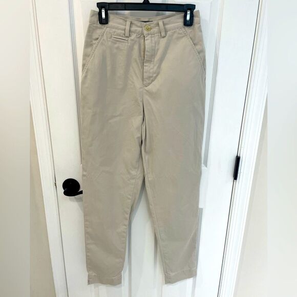 Banana Republic 100% Cotton Khaki Pants Women’s Size 6 Long Length - Picture 1 of 9